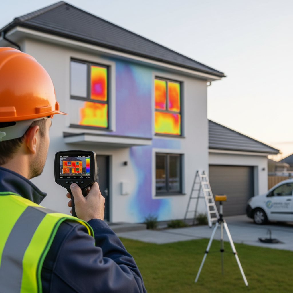 Energetický audit budovy – termovizní snímek